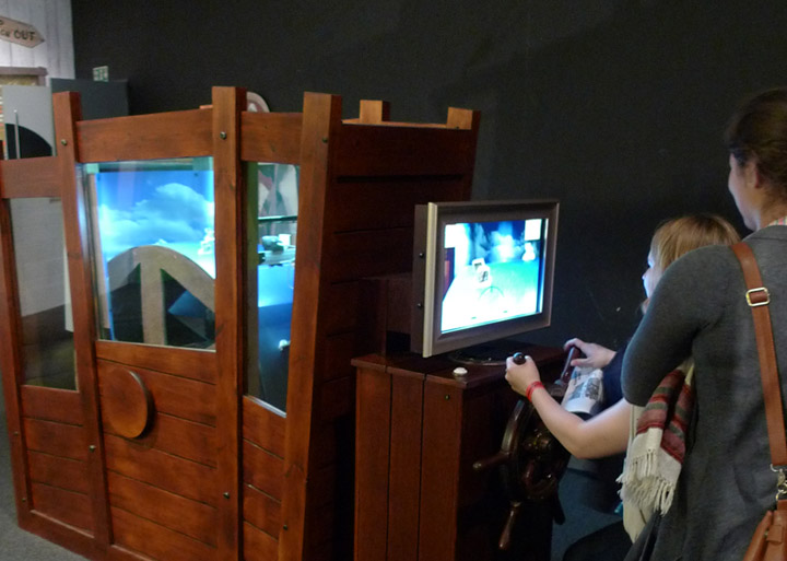 Aardman pirates exhibition thinktank ship driving game